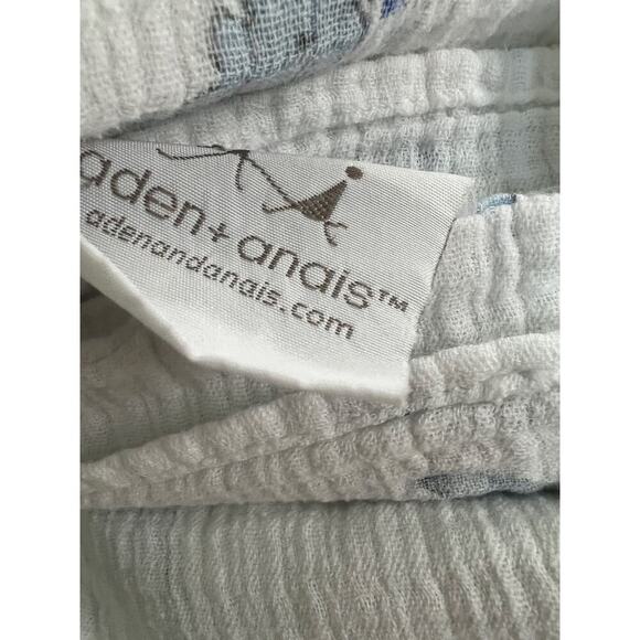 Aden + Anais Pretty Baby 4 Swaddle Baby Blankets Elephants Solid Teal Unisex - Picture 5 of 6